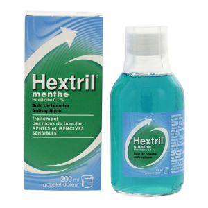 Hextril Bain de Bouche Antiseptique menthe 200ml