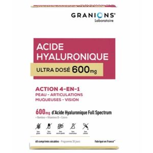 Acide Hyaluronique 600mg 60 comprimés