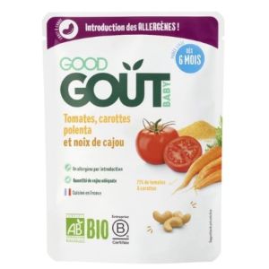 Good Goût Tomates carottes polenta et noix de cajou bio 190g