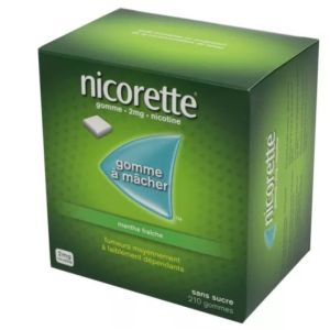 Nicorette 2mg Menthe Fraîche - 210 gommes