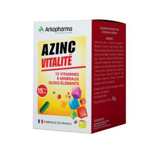 Azinc - Forme & vitalité vitamine D - 60 gélules (1 mois)