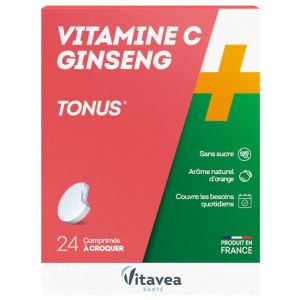 Vitamine C & ginseng tonus Nutrisanté x 24 comprimés
