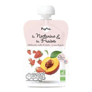 Gourde Nectarine Fraise bio dès 4 mois 120 g