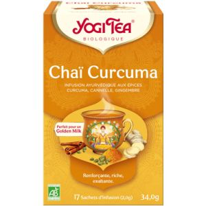 Chaï Curcuma - Infusion Renforçante, riche, exaltante - 17 sachets