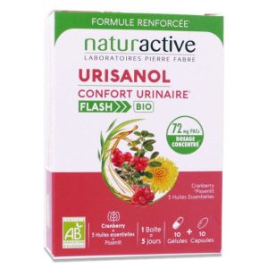 Urisanol Flash Bio - 10 gélules + 10 capsules