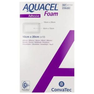 Aquacel Foam Pans Adh 10x20 10