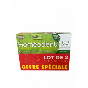 Homéodent - Soin Complet Dents et Gencives - Chlorophylle - 2x 75ml