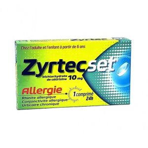 Zyrtecset 10 mg 7 comprimés