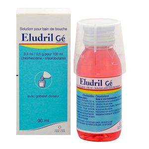 Eludril Gé solution bain de bouche 90ml