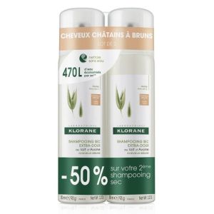 Shampooing sec à l'Avoine - lot de 2