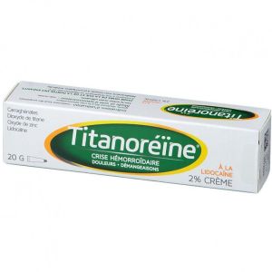 Titanoreïne Lidocaïne 2% Crème Rectale 20g