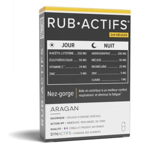 Synactifs RubActifs Jour/Nuit Nez-gorge 2x6 gélules