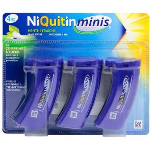 Minis 4mg menthe fraîche - 60 comprimés