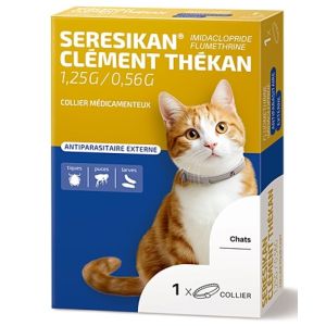 Seresikan collier antiparasitaire chat 38 cm