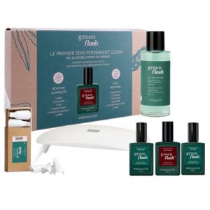 Coffret Le Premier Vernis LED Green Flash Dark Pansy