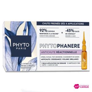 Phytophanere Traitement Anti-Chute Chute Réactionnelle 12x5ml