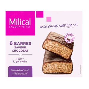 6 barres minceur saveur chocolat