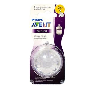 2 tétines nouveau-né Natural débit moyen