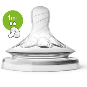 Avent Tétines Natural - Débit Lent - 1 mois+