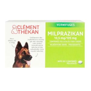 2 comprimés Milprazikan chiens 5kg+