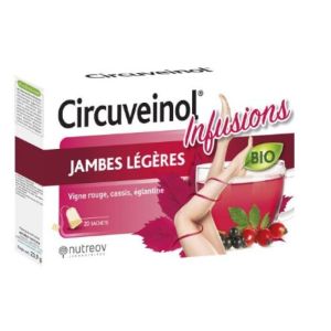 Circuveinol Infusion Jambes Légères Bio 20 sachets