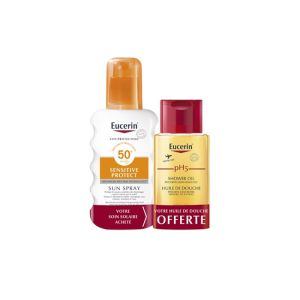 Spray Sun protection sensitive protect SPF 50+ - 200ml + Huile de douche offerte - 100ml