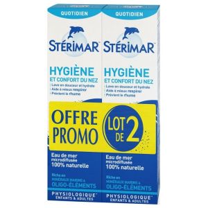 Spray à base d’eau de mer - Hygiène et Confort du Nez - 2x 100ml