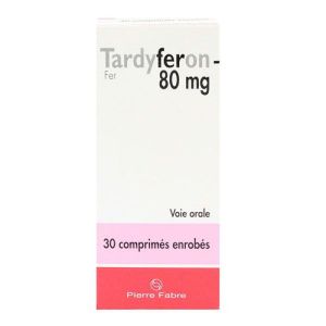 Tardyferon 80 mg 30 comprimés