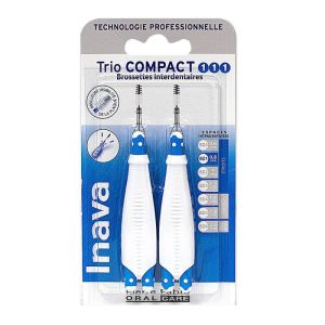 Trio Compact 2x3 brossettes interdentaires 1/1/1