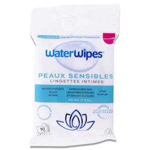 Lingettes intimes Sensitive - x10