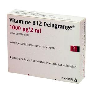 Vit B12 Delagrang 1000mcg S Inj B/6amp/2m