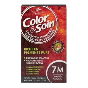 Color & Soin coloration permanente - 7M blond acajou