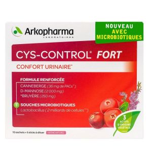 Cys-Control fort confort urinaire 10 sachets + 5 sticks