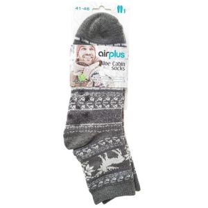 Chaussettes hydratantes Airplus homme grises rennes Taille : 41-46