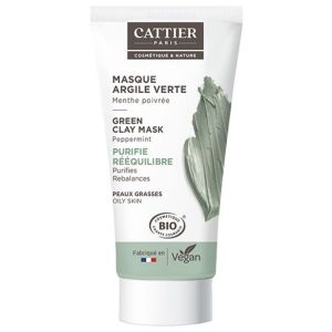 Masque Argile Verte Peaux Grasses Bio 30 ml