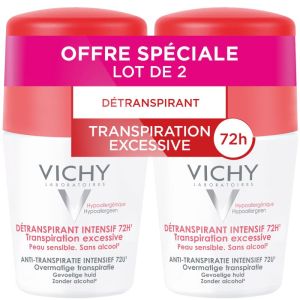 Déodorant à bille Détranspirant intensif 72h 2x50ml