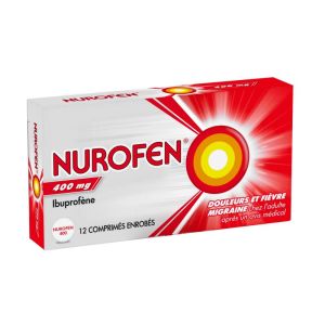 Nurofen 400mg Ibuprofène 12 comprimés enrobés