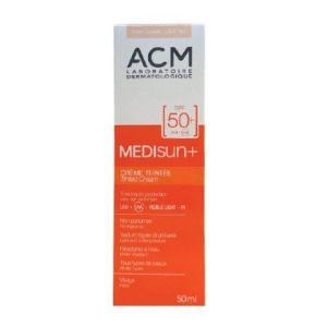 Medisun+ Crème Solaire Teintée SPF50+ Claire 50ml