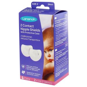 2 Bouts de Sein Contact et Étui de Protection - Taille : 24 mm
