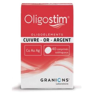 Oligostim Cu-Au-Ag 40 comprimés