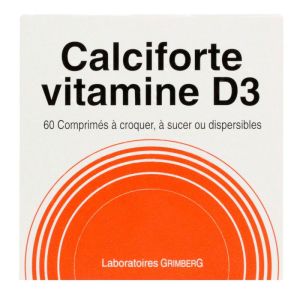 Calciforte Vitamine D3 60 comprimés à croquer