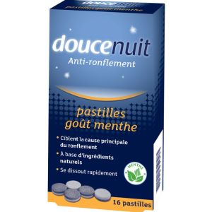 Doucenuit anti-ronflement 16 pastilles goût menthe