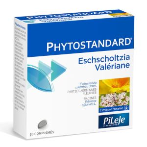 Phytostandard eschscholtzia & valériane 30 comprimés