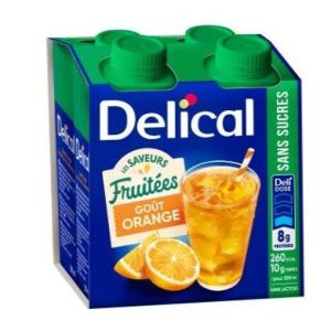 Boisson fruitée sans sucres Orange 4 x 200 ml