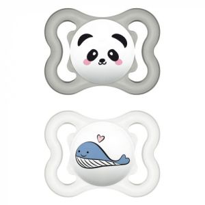 Sucettes Symétriques Silicone Suprême 2-6 mois x2
