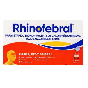 RHINOFEBRAL Etats grippaux 10 sachets