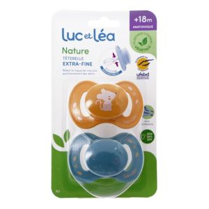 Nature Sucettes anatomiques +18 mois Souris - lot de 2