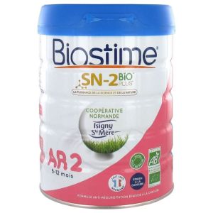 Lait Ar 2 6-12 mois SN-2 BIO Plus - 800 g