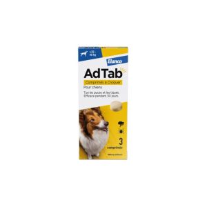 AdTab 900 mg - 3 comprimés à croquer pour chiens 22-45kg