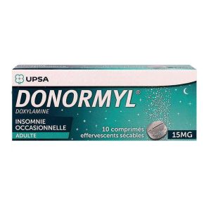 Donormyl 15mg 10 comprimés sécables - 10 comprimés effervescents